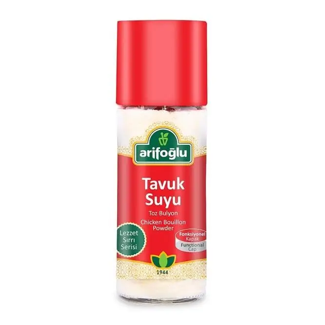 Chicken Broth Powder Bouillon 90g Glass