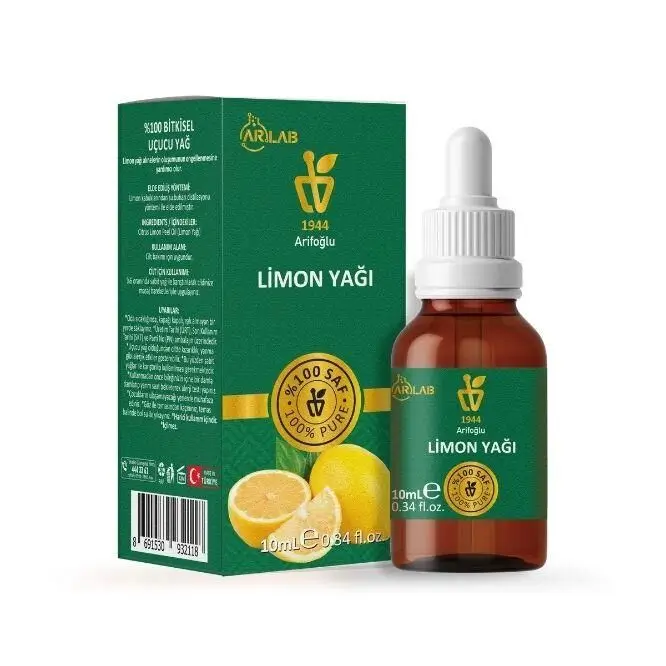 Lemon Oil 10 Ml 100% Pure Oil Arlab - 1
