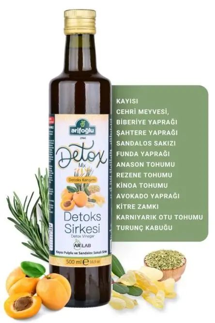 Detox Vinegar with Apricot Pulp & Mastic Gum 500 Ml - 2